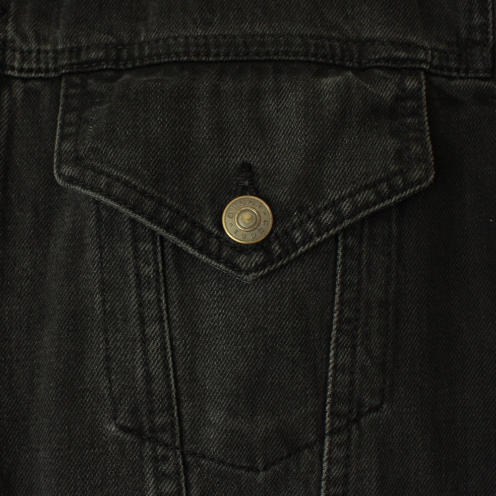 GUCCI “Blind For Love” Embroidered Denim Jacket — RARE - Picture 10 of 16